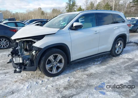 2014 Toyota Highlander Limited Platinum V6 z USA, uszkodzony, nr VIN 5TDDKRFH1ES063352